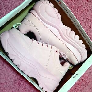 BAMBOO Dolls Kill Soaring High Pink Platform Sneakers Size US 10